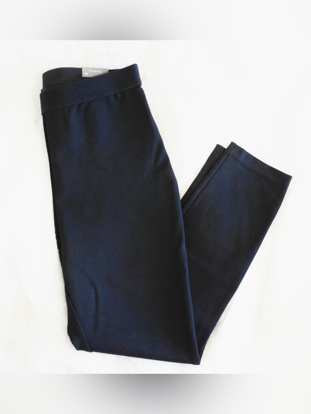 NWT Talbots Women's Petite Size 10p Soho Ankle Black Pants/Dress Pants